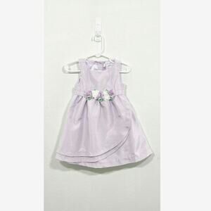 Toddler Gymboree floral ruffle dress. Light purple.